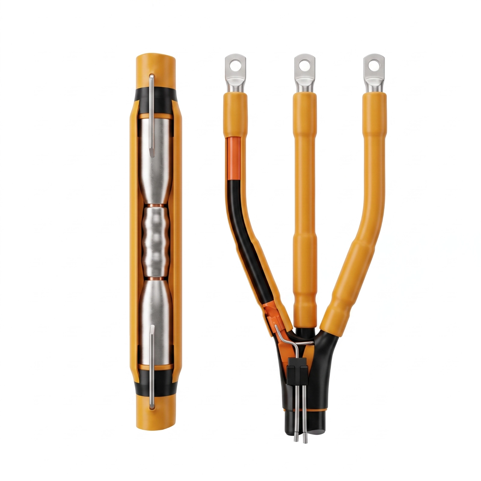 GR-EACT-HS-MV heat-shrink cable termination and three-core cable accessory