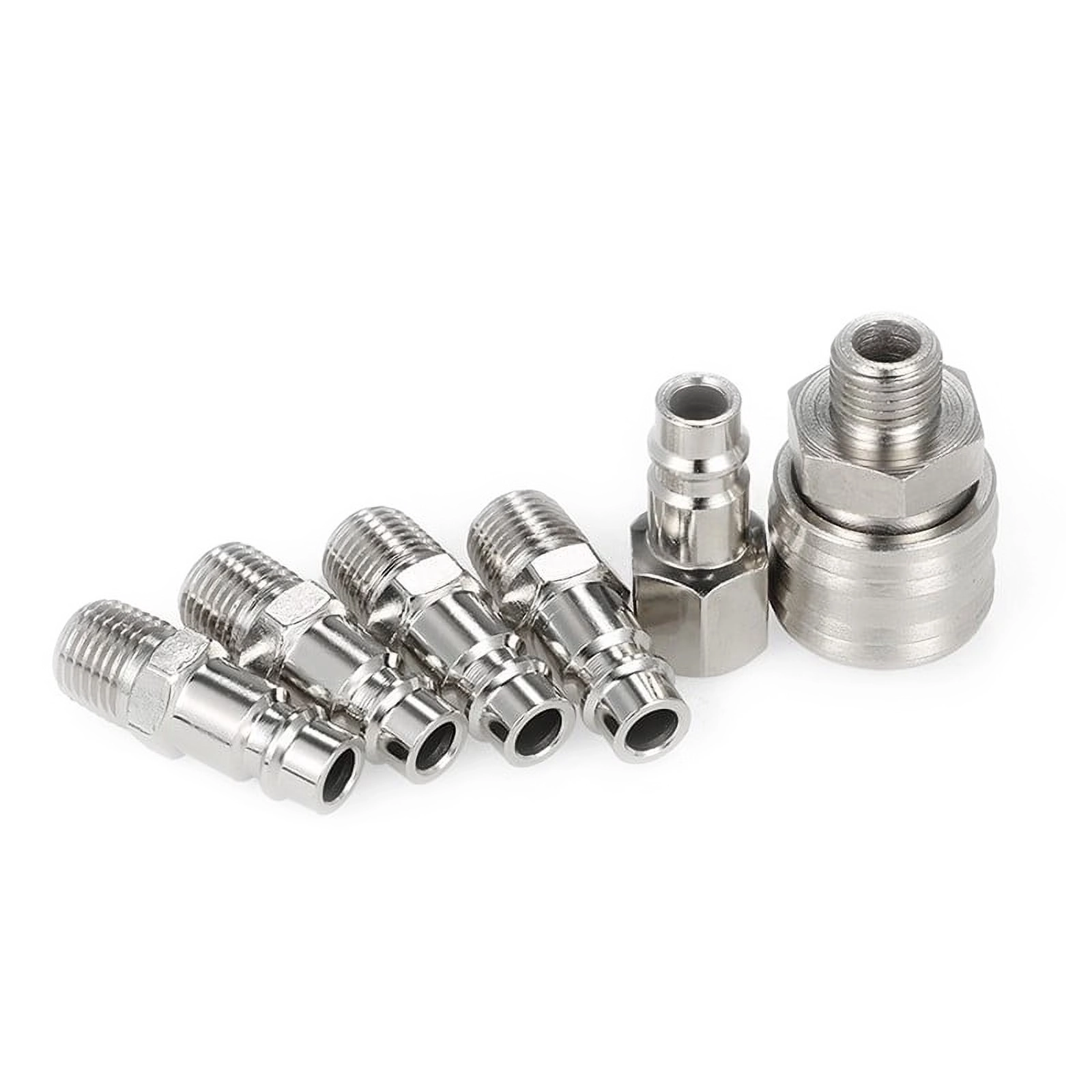 GR-DIC-QC12 stainless steel industrial quick coupler and threaded plug fittings