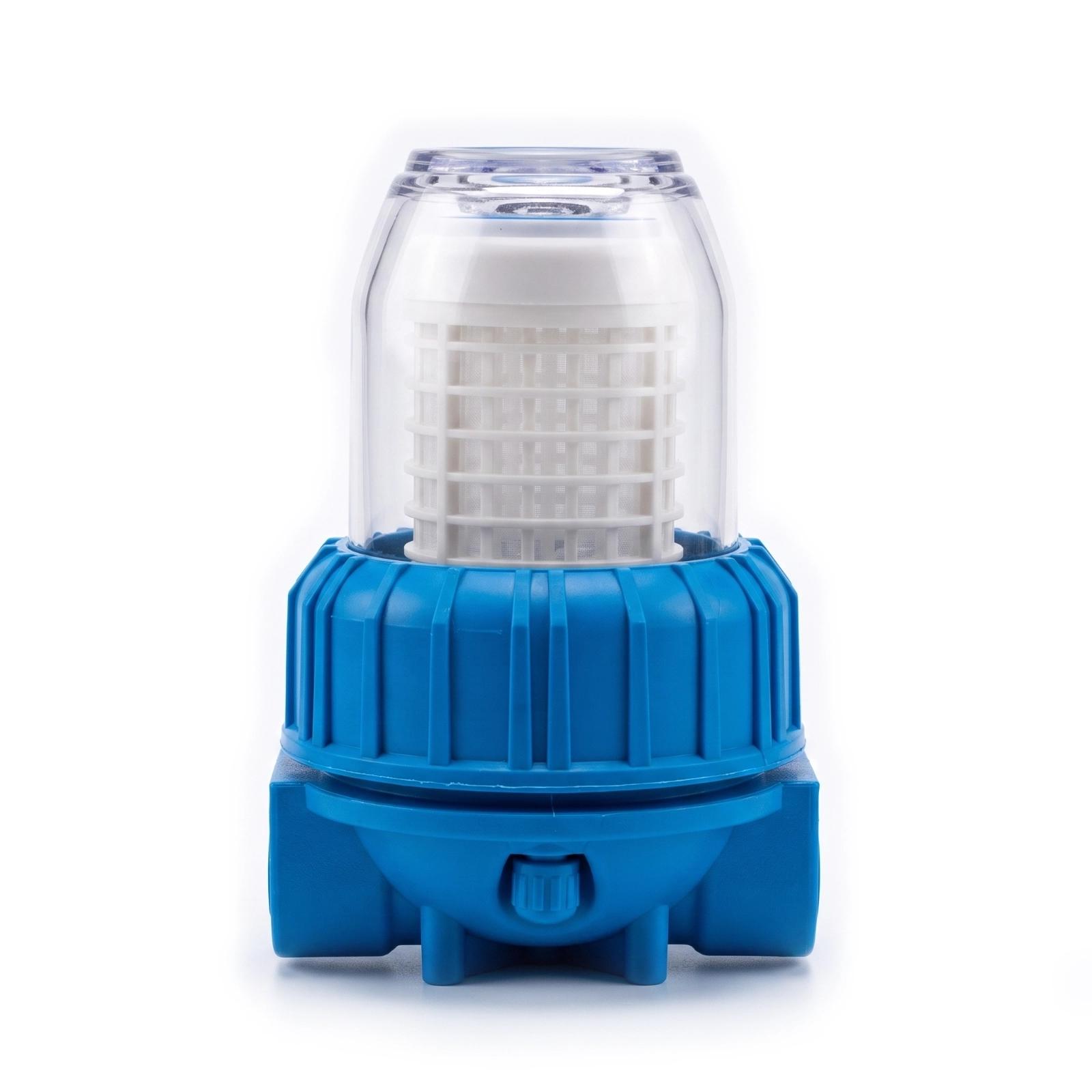 GR-PWF-2500LPH transparent pressure washer water inlet filter with blue housing