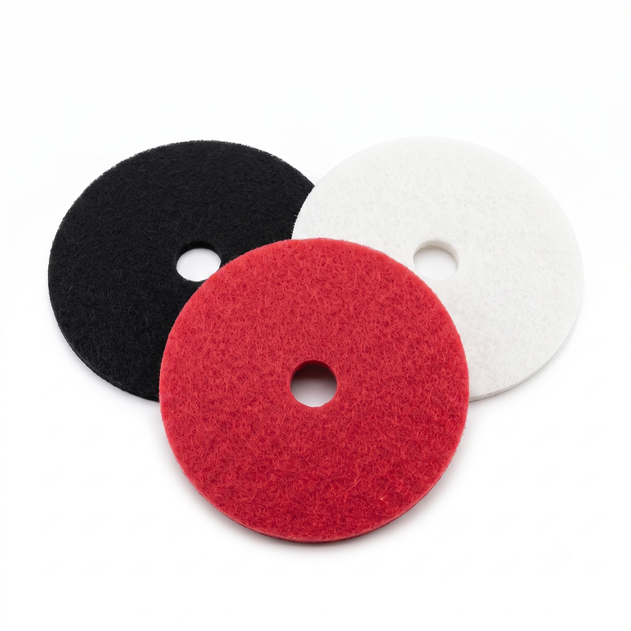 GR-FCP-305560 black red and white floor scrubber cleaning and polishing pads